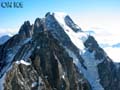 Il Dome de Rochefort e le Grand Jorasse dalla vetta dell'Aiguille de Rochefort